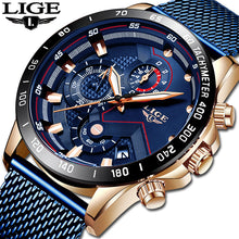 Load image into Gallery viewer, LIGE Mens Watches
